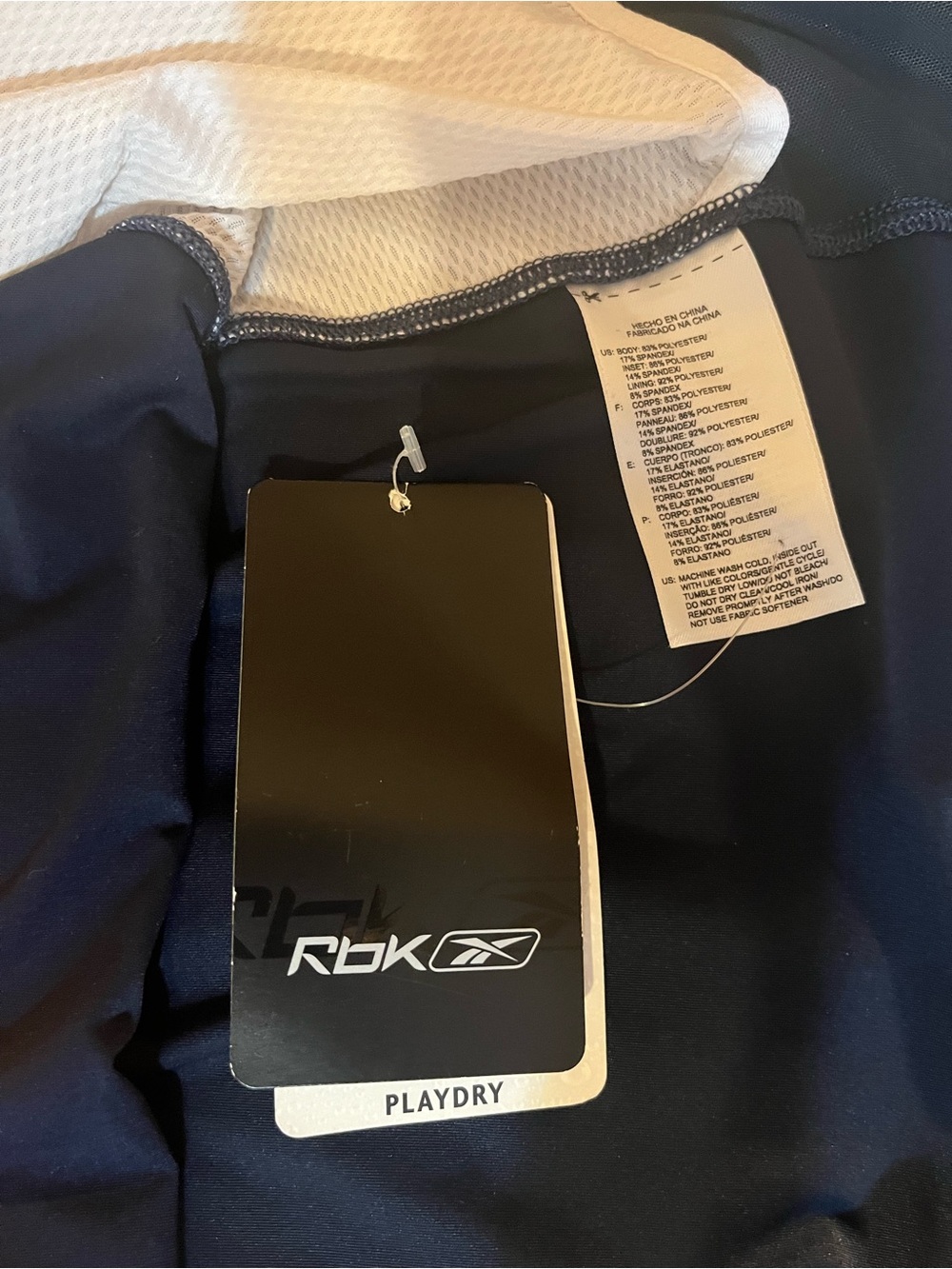 Reebok RbK Team Dress Athletic Navy/White Fit & Flare Playdry Size XS NWT’s - Picture 10 of 11